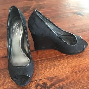 Coach Wedge Heels: Tabby 6.5B
